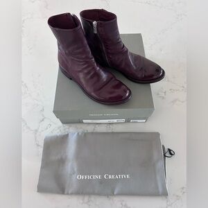 Officine Creative Maleficent Leather Ankle Boots